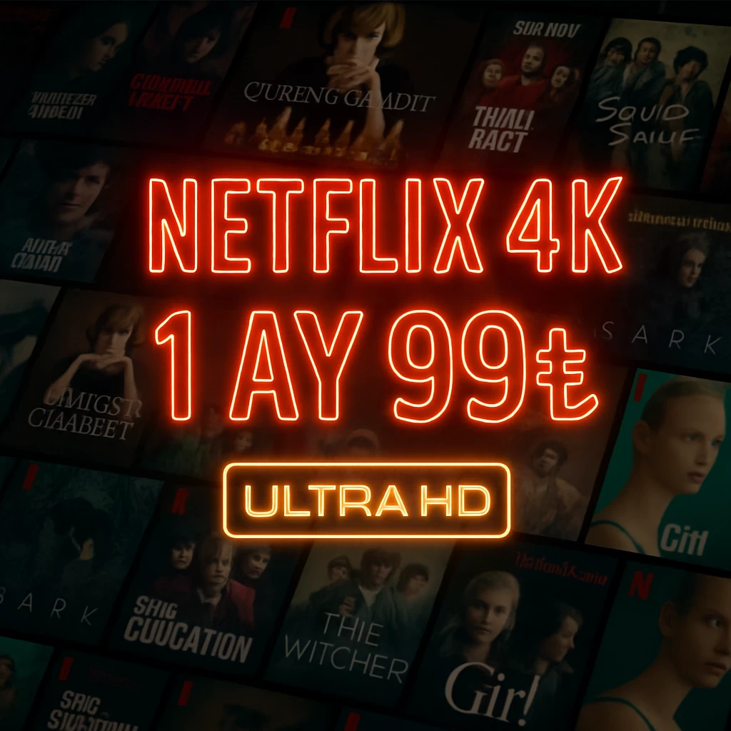 NETFLİX 4K 1 Ay 119₺