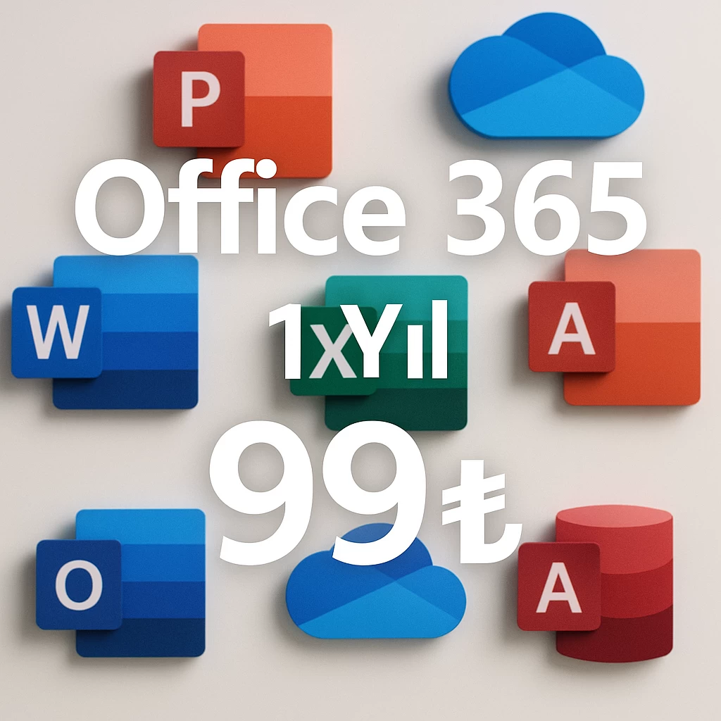 Kişisel Office 365 1 Yıl 99₺